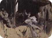 Tom roberts First sketch for Shearing the Rams china oil painting reproduction